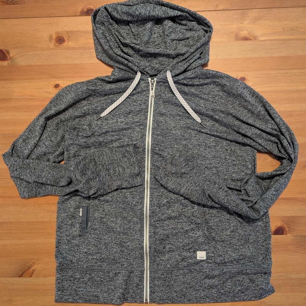 Vuori Charcoal Zip-Up Jacket
